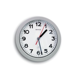 Maul MAULstep Wall Clock Diameter 20 cm | Radio Wall Clock with Automatic Time Setting | Modern Radio-Controlled Clock for Office and Kitchen | Large Wall Clock with Easy Readability in Large Rooms |
