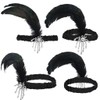 Tongcloud 12pcs 1920s Flapper Headband, Costume Flapper Headpiece for Women,