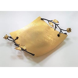 Eleanor square tray - Satin Gold