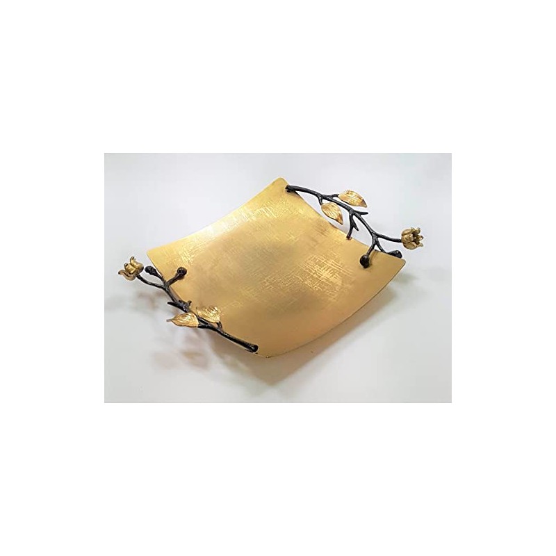 Eleanor square tray - Satin Gold