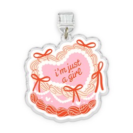 CHARKIMONY Cherry Bow Coquette Charms For Kindle, Phone Dust Plug 1.5 Inches Girly Positive Cute, Lightning/Type C Dust Plug, Acrylic Material, Accessories DIY Gifts for Coworker Friend Dad Mom, Type