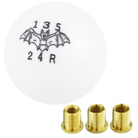 Arenbel 5 Speed Shift Knob Car Gear Lever Ball Shift Stick Racing Handle Replacement Fit Most Auto Manual Vehicles