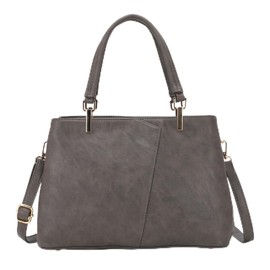 KouLi Buir Hobo Bags for Women Large PU Leather Purses and Handbags Shoulder Bags Ladies Crossbody Bags Top Handle Tote Bag (Gray)