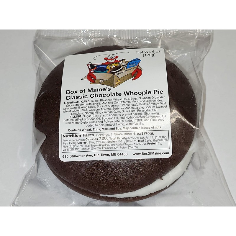 Box of Maine Classic Chocolate Whoopie Pies - 8 Count
