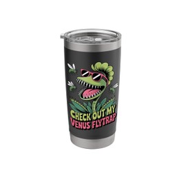 Check Out My Flytrap Carnivorous Plant Enthusiast Art Stainless Steel Insulated Tumbler