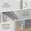 Bypass Sliding Door Hardware 96", Bypass Wardrobe Closet Door Track