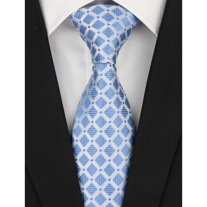 Secdtie Corbata de seda tejida jacquard a rayas grandes para