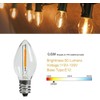 KGC 25Pack C7 LED Christmas Light Bulb, E12 Base Waterproof