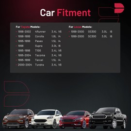 BDFHYK 3194 Iridium Spark Plugs Compatible with Lexus GS300 SC300 Toyota 4Runner Corolla Paseo Supra T100 Tacoma Tercel Tundra 1.5L 1.8L 3.0L 3.4L L4 L6 V6 Engines Replacement for K16TR11 Set of 6