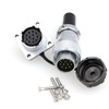 ZBLZGP WS20 Waterproof IP67 Aviation WEIPU Plug Socket M20 Square