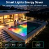 Pool Lights Solar Powered with Temperature Display, Adjustable Length, IP68