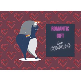 Romantic Gift: Love Coupons for Him 20 Full Color Vouchers Book for Couples Perfect Idea for Valentine's day Birthdays Anniversaries Gifts