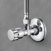 Ibergrif Angle Valve 1/2 Inch Wall Connection, 3/8 Inch Hose