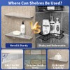 Bernkot Corner Shower Shelf 12" Polished 304 Stainless Steel Recessed