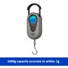 American Weigh Scales Digital Hanging Scale Retractable Handle, LCD displayAMW-SR-1KG1000