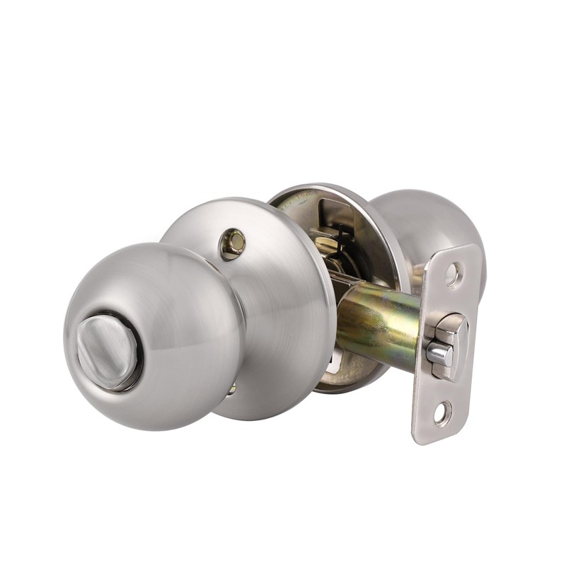 Probrico Keyed Entry Door Knob with Lock, Front Door Knob