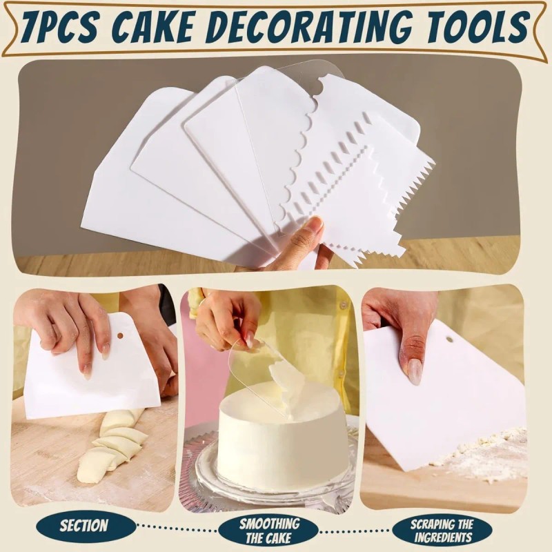 Kit Reposteria Espatula Alisador Pastel Decorar Herramientas
