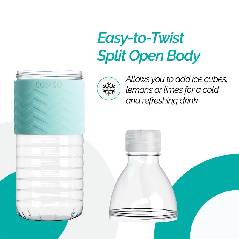 Copco Hydra 16.9 oz Water Bottle with Leak-Proof Lid -