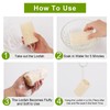 VacFreKep 4 Pack Natural Loofah Sponge,Organic Loofah Sponge Organic Luffa
