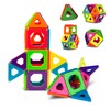 Discovery Kids 24 pcs 3D Magnetic Tile Building Blocks Construction
