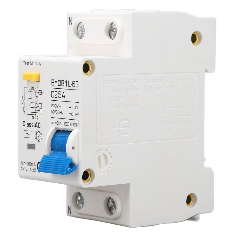 Circuit Breaker Leakage Protection Pa66 Sensitive Response 1P+N Circuit Breaker