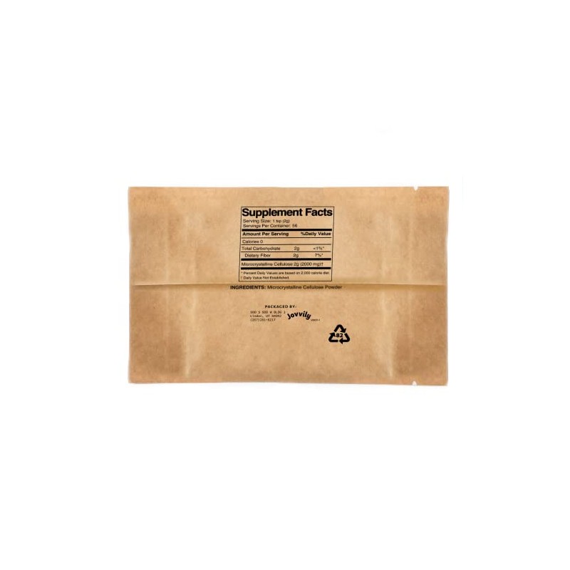 Jovvily Microcrystalline Cellulose Powder - 4 oz - Fiber Supplement