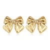 Yimofy Bow Earrings for Women Fashion Bowknot Stud Earrings Large