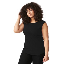 Maggie's Organic Cotton Women's Tank - Comfortable Contoured Fit (as1, Alpha, l, Regular, Regular, Black)