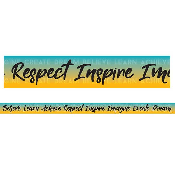 Charles Leonard Borders/Trims, Magnetic, Rectangle Cut, 1.5" x 24", Motivational