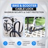 DocksLocks Anti-Theft Security Cable Lock, Blue, 2ft, Combination Lock, Weather