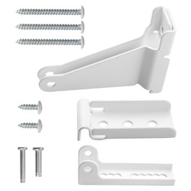 Reinforced Storm Door Closer Bracket Kit Fit for Andersen, Emco, Larson, Pella, 40201 Door Repair, Screen Door Closer Replacement Parts with Brackets, Mounting Screws and Pins (White)