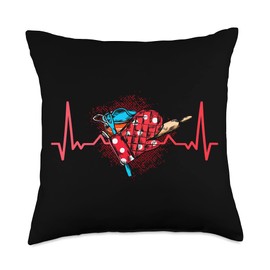 Cook Culinary Cooking Chef Gifts Culinary Meal Heartbeat Food Cooking Gourmet Chef Throw Pillow, 18x18, Multicolor