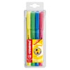 Resaltador STABILO flash - Paquete de 4 - Amarillo, Verde,