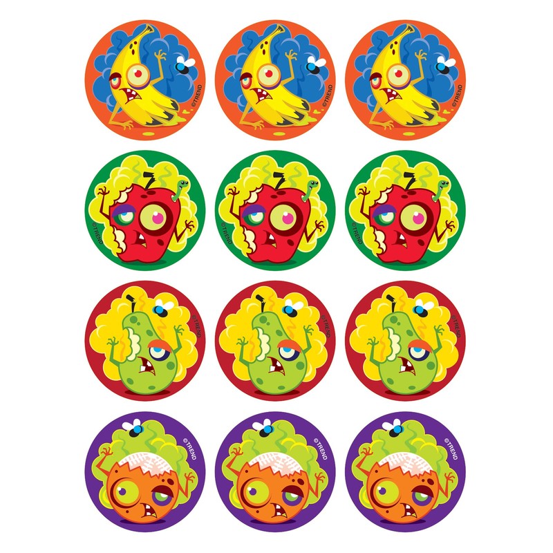 Trend Stickers Scented Zombie Fruit (Dirt) 48 Count T83309