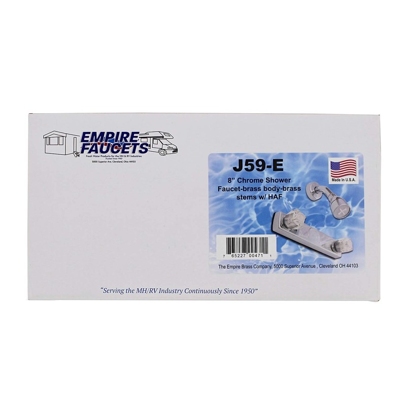 Empire Faucets J59 RV Metal Shower Valve with Crystal Handles