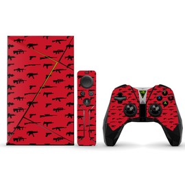 MightySkins Skin Compatible with NVIDIA Shield TV (2017) wrap Cover Sticker Skins Guns