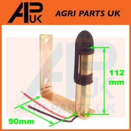 Rotating Flashing Amber Beacon Mount Flexible DIN Pole Tractor Mounting Light