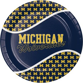 Trendware University of Michigan Paper Plates, 24 Count