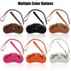 Soleebee Portable Eyeglasse Pouch with 2 Lanyards, Soft Leather Glasses