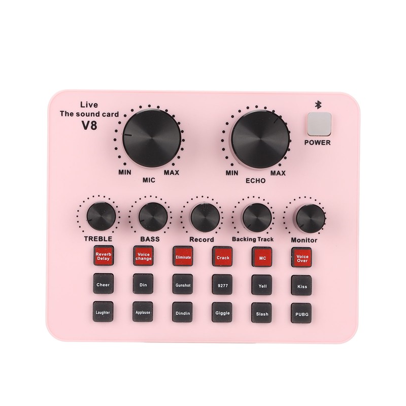 V8 USB Live Sound Card 48KHz 16 Bits Dual Channel