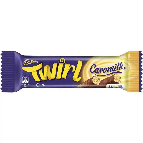 Cadbury Bulk Cadbury Twirl Caramilk Bar 39g ($2.50 each x 12 units)