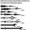 ZAMXHUG 14 Silent Wall Clock Pointer Kit for Small and