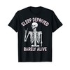 Skeleton Sleep Deprived Barely Alive T-Shirt