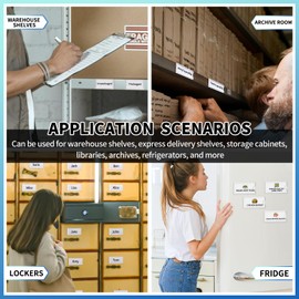 20 Pcs Magnetic Acrylic Label Holder Clear Shelf Tag Label Holders Price Tag Holder for Warehouse Supermarket Library Bookshelves Marking Compatible with 4 in Metal Shelves (2x4 in)