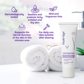 Multi-Gyn Calmingcream 50g - Directly soothes itching and irritation - Intimate care - Fragrance free with aloe extract - Dermatologically tested "