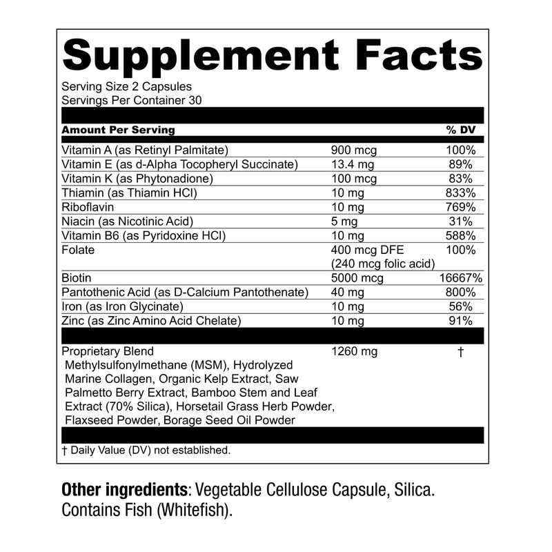 Hair La Vie Live Conscious Revitalizing Blend Hair Growth Vitamins