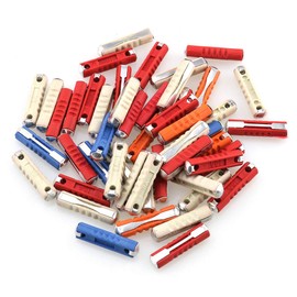 DGZZI Car Fuse 50PCS 5A 8A 16A 25A Amp European Automotive Fuses Torpedo Bullet Classic Fuses for Old Style Classic Car