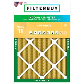Filterbuy 20x22.25x4 Air Filter MERV 11 Allergen Defense (1-Pack), Pleated HVAC AC Furnace Air Filters Replacement (Actual Size: 20.00 x 22.25 x 3.63 Inches)