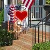 GLOWNOVA 50L Lighted Red, White and Blue Patriotic Window Silhouette