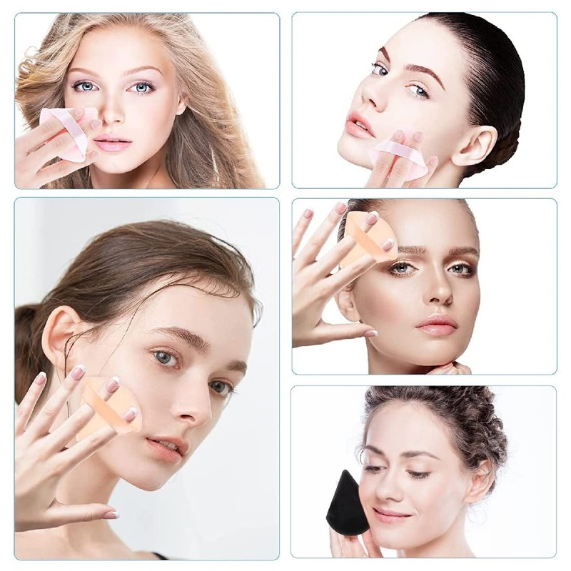 Pack of 12 Triangle Makeup Powder Puff Face Sponge Powder